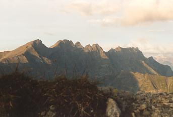Grenzkamm mit Naafkopf, Grauspitzen, Fälknis