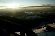 Morgensonne an der höchstgelegenen Hütte Österreichs