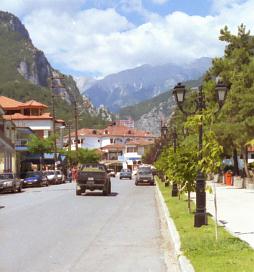 Litochoro, Eingang ins Olympgebirge