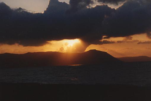 Abend über der Akamashalbinsel